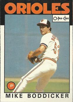1986 O-Pee-Chee Baseball Cards 367     Mike Boddicker